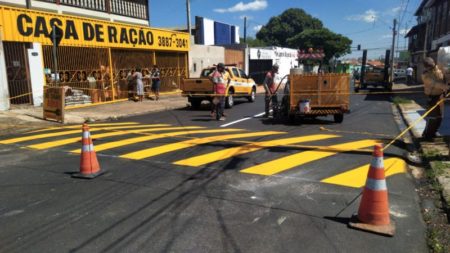 Ruas próximas à Avenida Olívio Franceschini têm sinalização reforçada