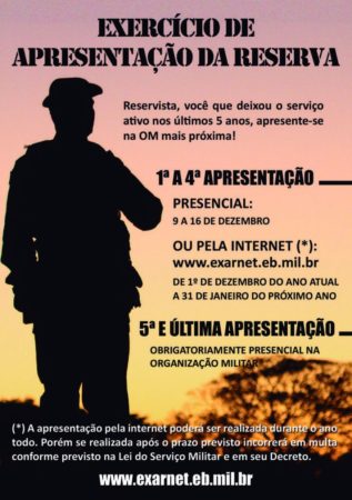Junta Militar de Hortolândia chama reservistas para apresentação anual obrigatória