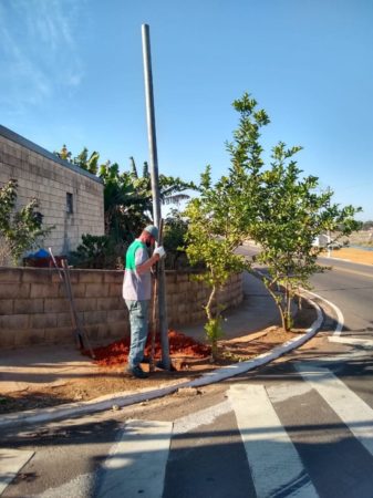 Semáforos em implantação no Pq. Gabriel garantirão mais segurança a motoristas e pedestres