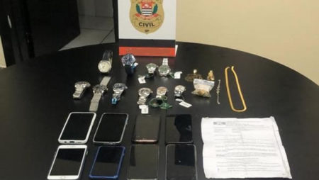 Policia recupera mais de R$ 300 mil em peças roubadas de joalheria em Campinas