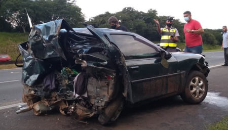 Duas vítimas fatais na Rodovia dos Bandeirantes em grave acidente