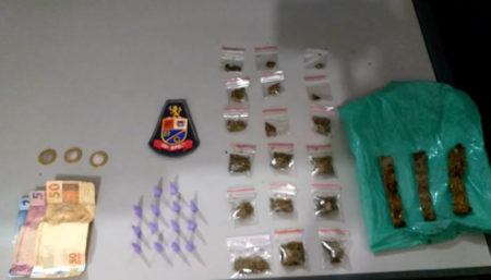 Policiais militares detiveram indivíduo Por tráfico de drogas no Jardim São Bento  