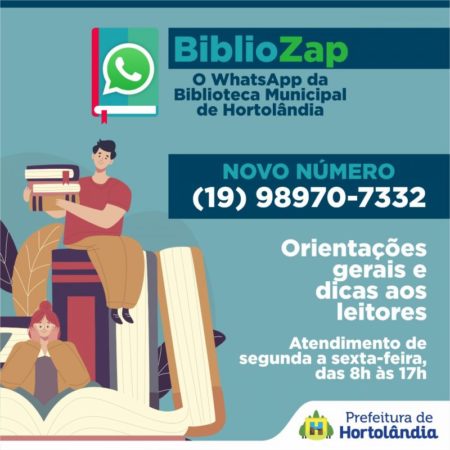 Biblioteca Municipal está com novo número de atendimento via WhatsApp
