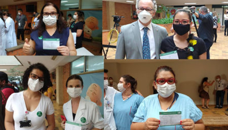 Primeiros vacinados contra Covid19 em Campinas