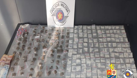 Homem é preso por tráfico de drogas no Conceição em Hortolândia
