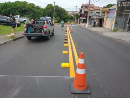 Rua do Jardim Minda recebe sinalização viária