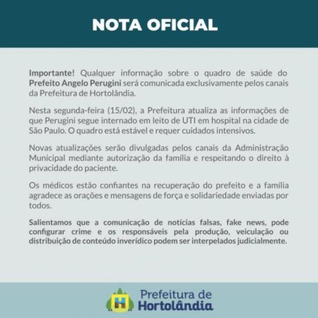 NOTA OFICIAL