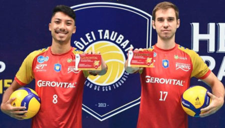 Gerovital estampa novo uniforme dos líberos do EMS Taubaté Funvic