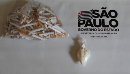 Agentes penitenciários apreendem cocaína escondida em filtros de cigarros, no CPPH