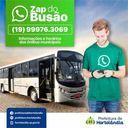“Zap do Busão” auxilia usuário a verificar horário de ônibus urbano em Hortolândia