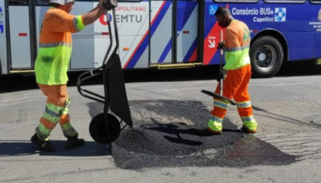 Diversos bairros de Hortolândia vem recebendo o Operação Tapa-Buraco