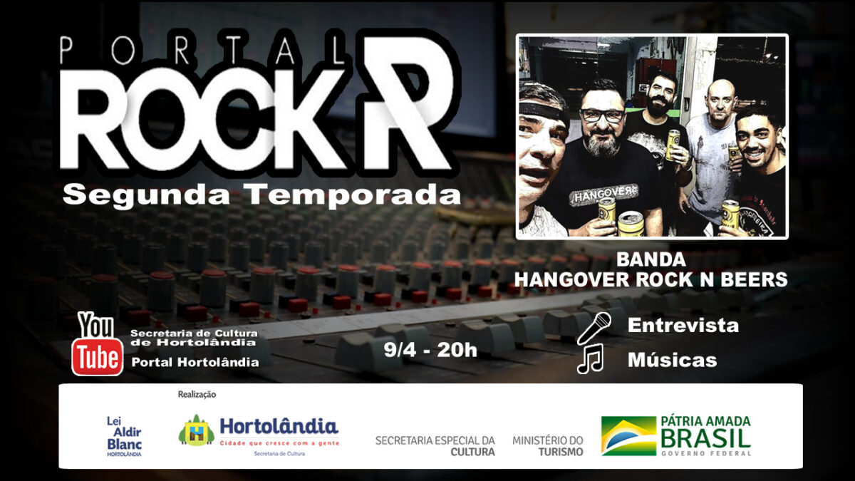 Portal Rock recebe a banda Hangover, num bate-papo de quem entende de Rock