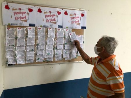 “Varal de mensagens” motiva idosos a manterem bom ânimo durante a pandemia