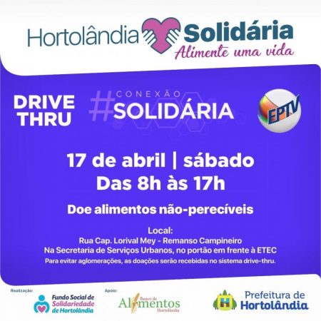 Ação #Conexão Solidária é neste final de semana (17 e 18/04)