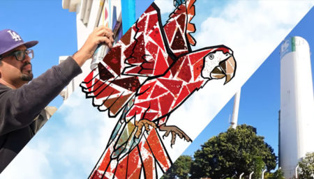 Em seu aniversário de 30 anos, Hortolândia é presenteada com mural de graffiti de 25 metros de altura