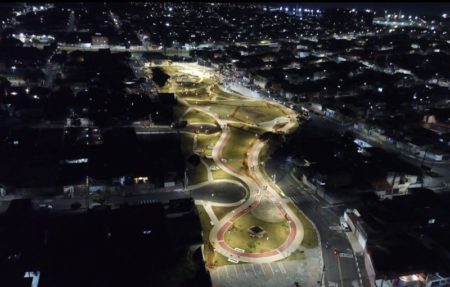 Prefeitura inaugura sistema de iluminação modernizado no Parque Socioambiental Novo Ângulo