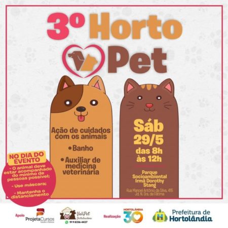 Evento da Prefeitura promove bem-estar animal neste sábado (29/05)