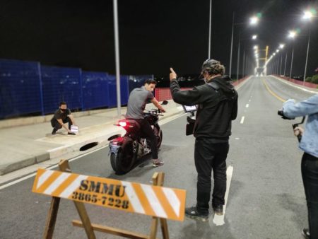 Ponte Estaiada é cenário do filme de motos “Tração”