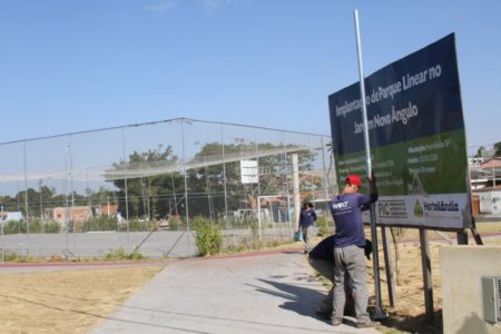 Parque Socioambiental Novo Ângulo sistema de modernização da iluminação