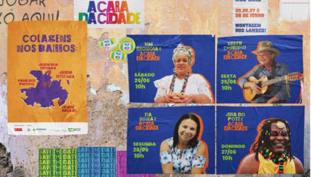 Projeto “A Cara da Cidade” realiza instalações artísticas com lambes em Hortolândia