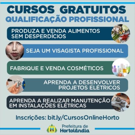 Prefeitura e Sistema S oferecem cursos online de qualificação profissional