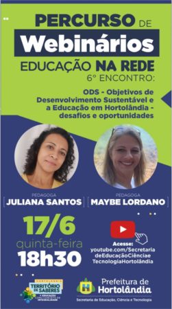 Webinário sobre Objetivos de Desenvolvimento Sustentável acontece nesta quinta-feira (17/06)