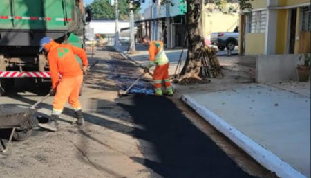 Prefeitura retoma etapa da Operação Tapa-Buraco no Centro de Hortolândia
