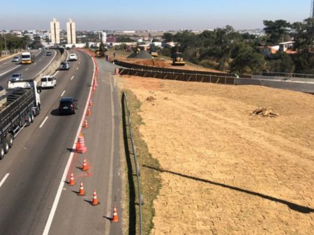Obras da nova alça de acesso à cidade pela Rodovia SP-101 estão em nova etapa