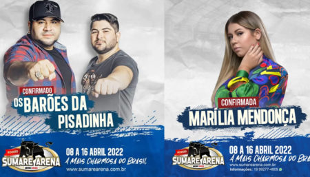 Barões da Pisadinha e Marilia Mendonça são confirmados no Sumaré Arena Music 2022