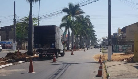 Iniciada obra de ciclovia na Avenida Anhanguera