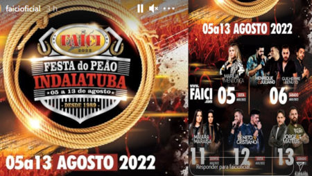 Festa do Peão de Indaiatuba é adiada para 2022