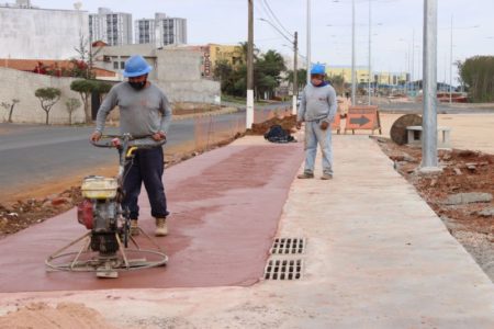 Prefeitura realiza intervenções na ciclovia pela obra de ampliação do Pq. Socioambiental Lago da Fé