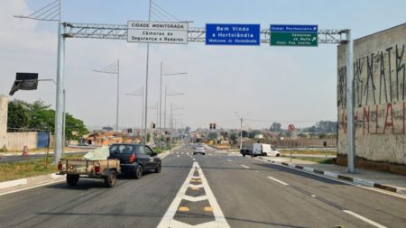 Novas entradas e saídas de Hortolândia próximas ao Parque Perón, no km 5 da SP-101estão em funcionando