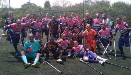 Equipe do futebol amador de Hortolândia estreou em partida para amputados, neste sábado (18/09)