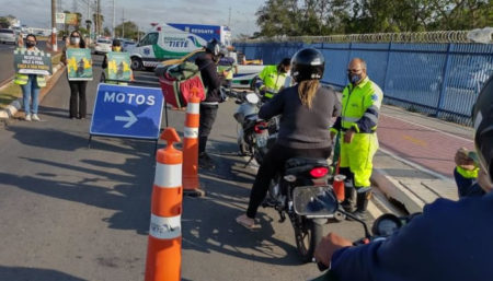 220 motociclistas são orientados na  “Operação Cavalo de Aço”