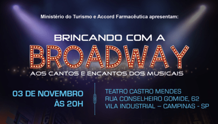 Teatro Castro Mendes recebe musical no dia 3 de novembro