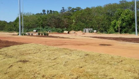 Parque Lago da Fé recebe flores e plantas em ação de paisagismo na área em ampliação