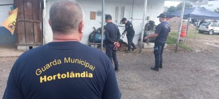 Filhote Ozzi, do canil da Guarda Municipal de Hortolândia, participa de treinamento especial de faro