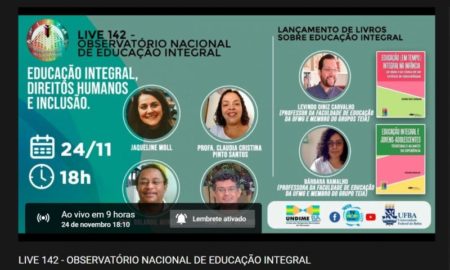 Último encontro do Curso de Extensão sobre Educação Integral propõe debate sobre Direitos Humanos e Inclusão
