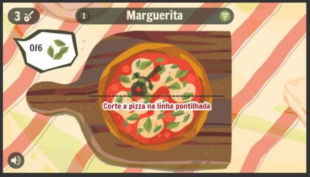 O Google celebra a pizza com um game interativo