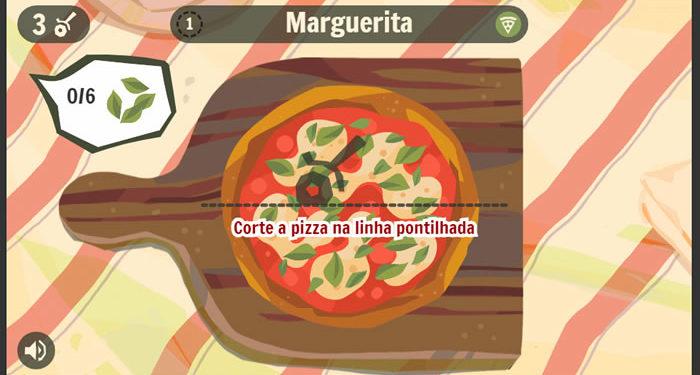O Google celebra a pizza com um game interativo