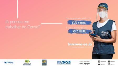 IBGE abre 206 vagas para recenseadores em Hortolândia