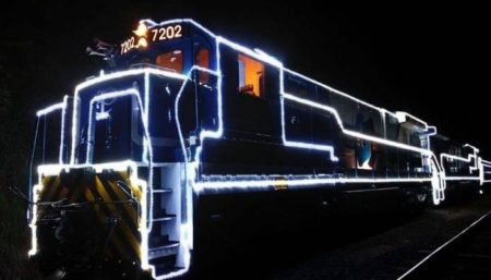 Natal nos Trilhos, com trem iluminado passará em Hortolândia