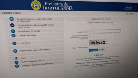 Prefeitura de Hortolândia libera acesso do carnê on-line do IPTU-2022