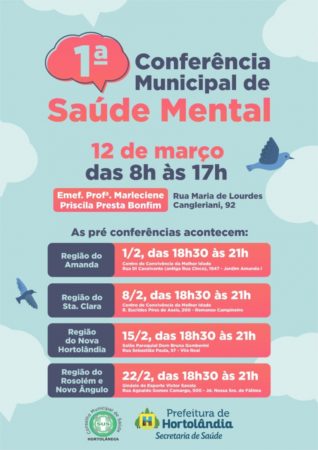 Pré-conferências de Saúde Mental começam na próxima semana