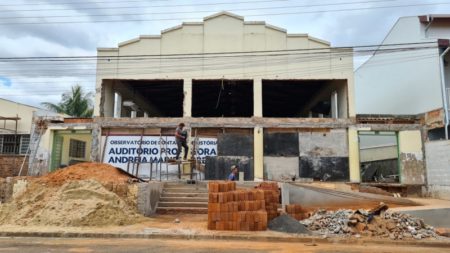 Avançam as obras na futura Central de Monitoramento do Trânsito da Prefeitura de Hortolândia
