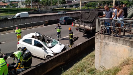 Acidente grave na SP-101 na tarde desta sexta-feira