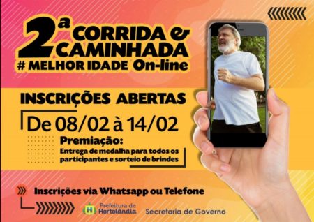 Abertas as inscrições para a “1ª Corrida e Caminhada on-line da Melhor Idade” de Hortolândia