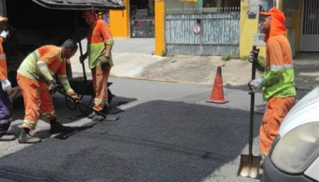 Operação Tapa-Buraco é realizada em mais 10 bairros de Hortolândia