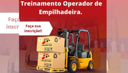 Inscrições Abertas: Curso Operador de Empilhadeira NR 11 em Hortolândia